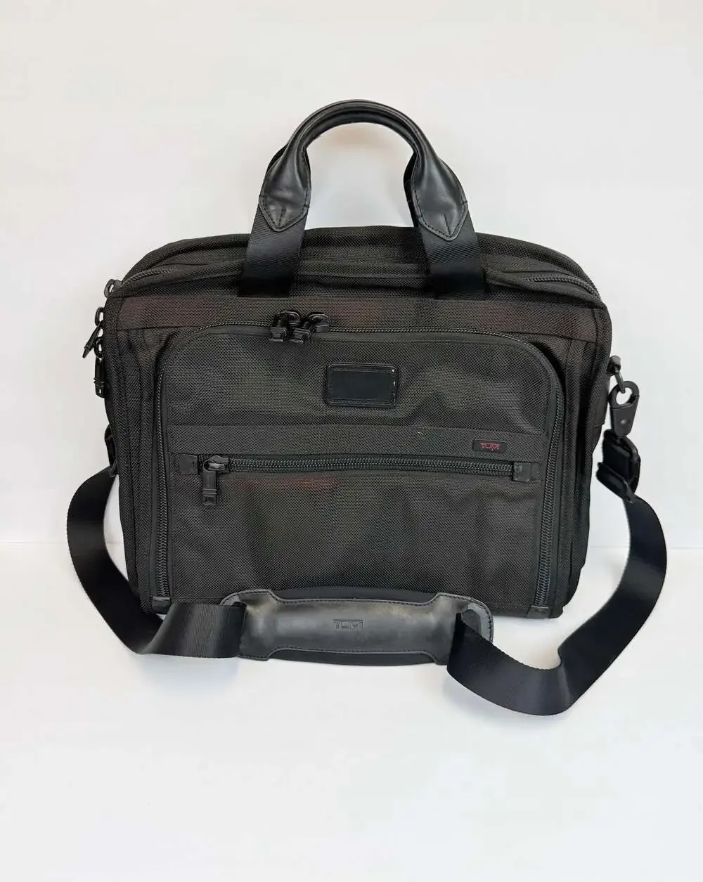 Tumi Alpha T-Pass Business Laptop Briefcase Black